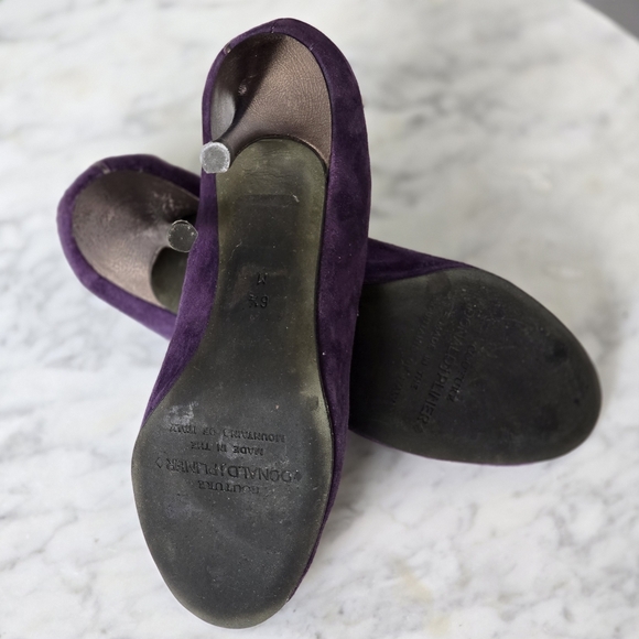 DONALD J PLINER Couture Zanna Purple Suede Pumps Size 6.5 - Picture 8 of 9